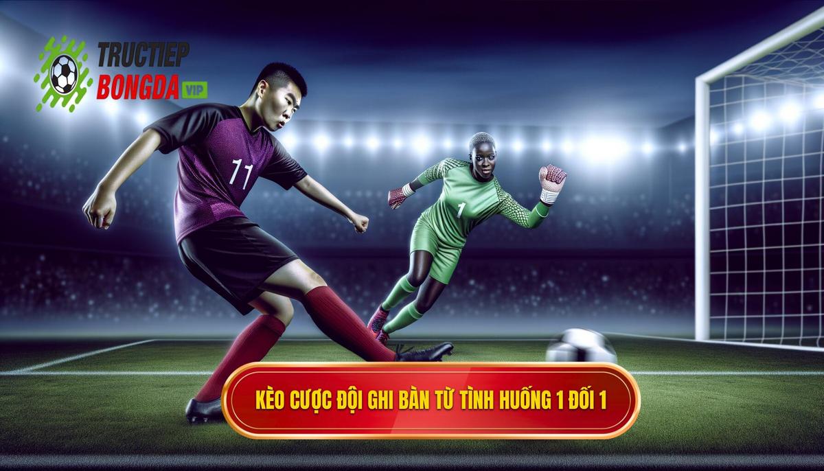 Kèo cược đội ghi bàn từ tình huống 1 đối 1