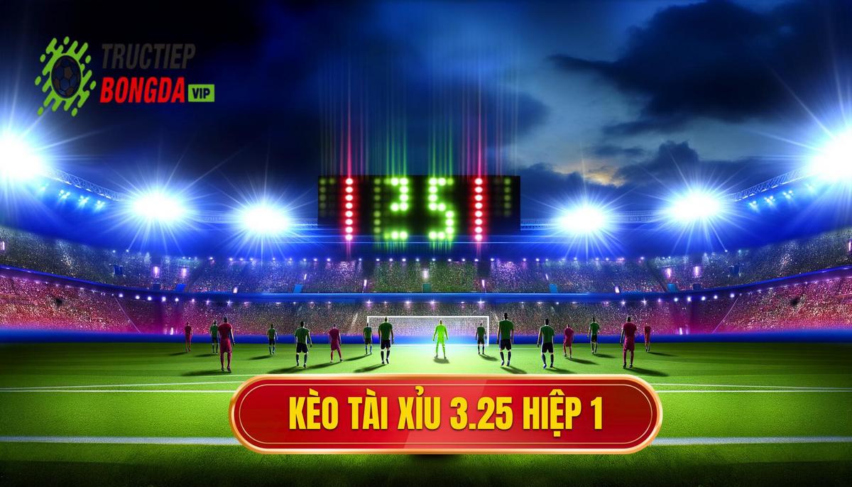 Kèo tài xỉu 3.25 hiệp 1