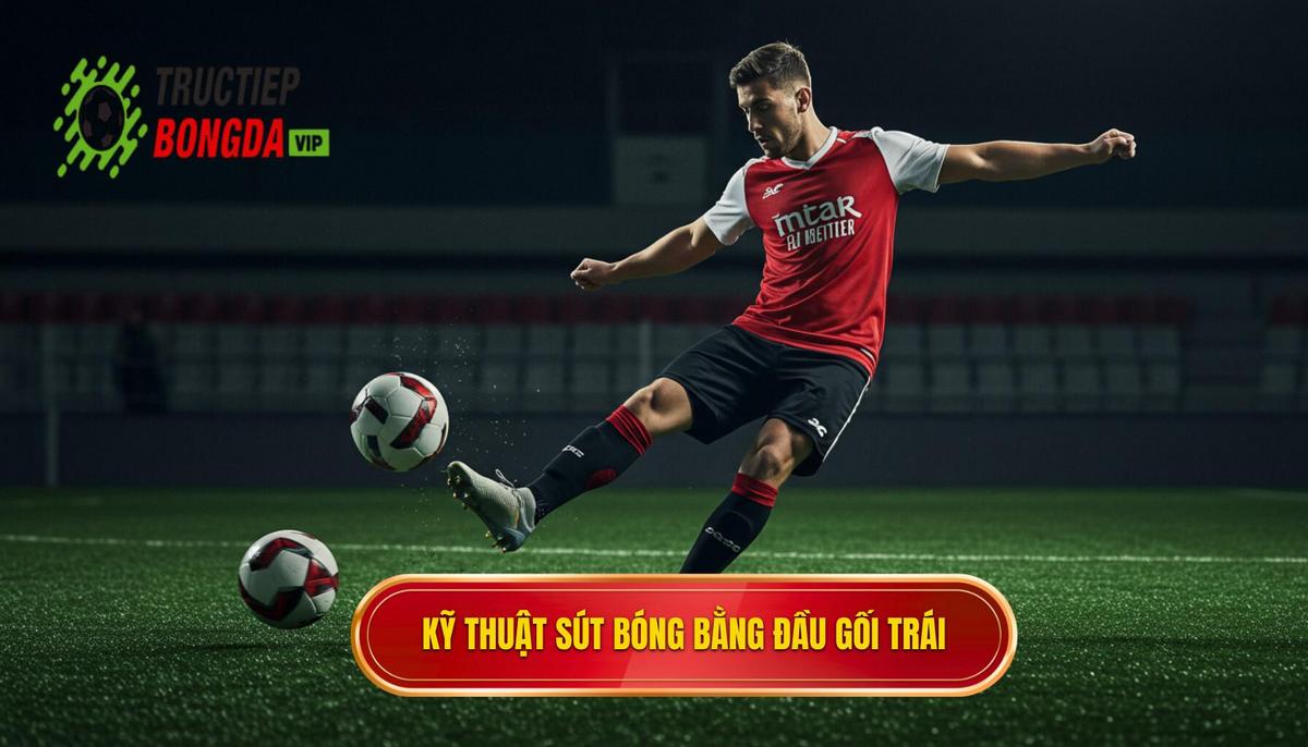 Kỹ thuật sút bóng bằng đầu gối trái 