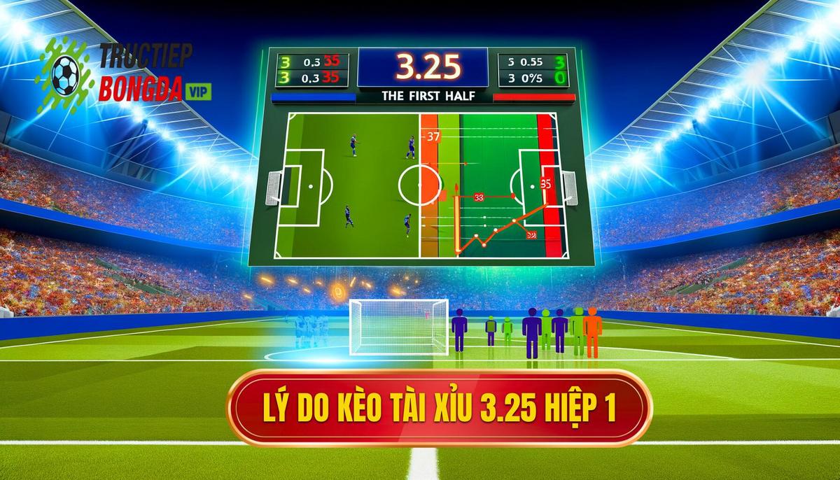 Lý do nhà cái đưa ra kèo tài xỉu 3.25 hiệp 1