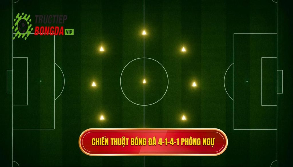 Chiến thuật bóng đá 4-1-4-1 phòng ngự
