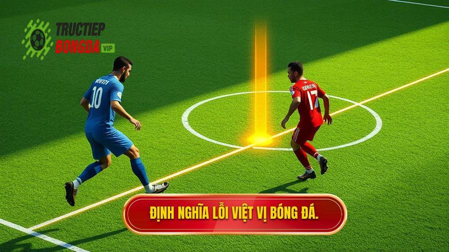 1. Định nghĩa lỗi việt vị bóng đá.