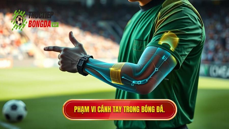 1. Phạm vi cánh tay trong bóng đá.