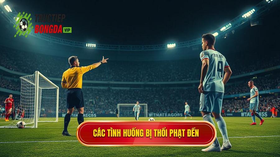 2. Các tình huống bị thổi phạt đền