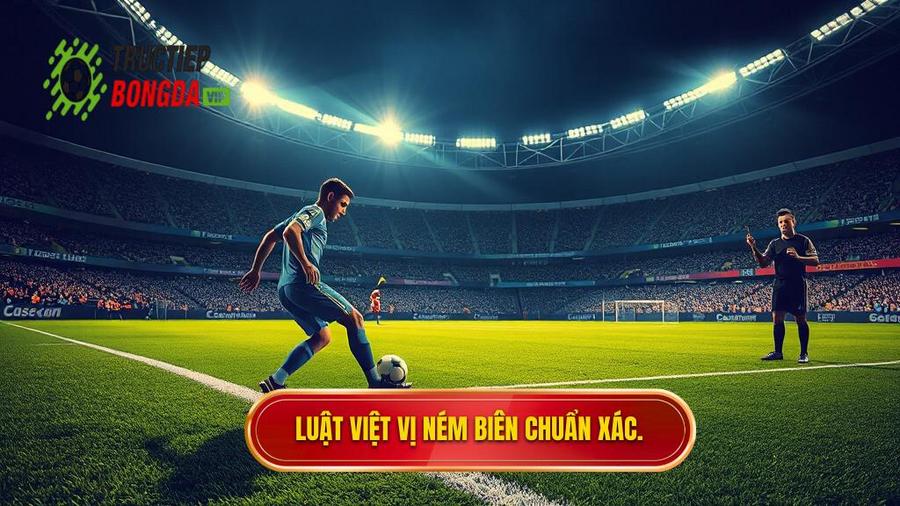 Luật việt vị ném biên chuẩn xác.