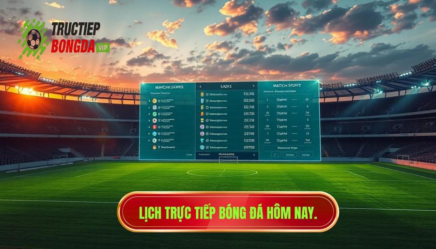 Lịch trực tiếp bóng đá hôm nay